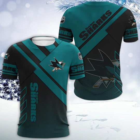 LIMITED EDITION - NEW CUSTOMIZED NHL32 SJS SAN JOSE SHARKS UNISEX T-SHIRT, POLO, HOODIE & JACKETS