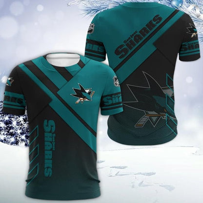 LIMITED EDITION - NEW CUSTOMIZED NHL32 SJS SAN JOSE SHARKS UNISEX T-SHIRT, POLO, HOODIE & JACKETS