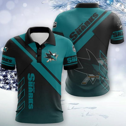 LIMITED EDITION - NEW CUSTOMIZED NHL32 SJS SAN JOSE SHARKS UNISEX T-SHIRT, POLO, HOODIE & JACKETS