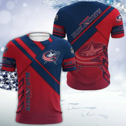 LIMITED EDITION - NEW CUSTOMIZED NHL18 CBJ COLUMBUS BLUE JACKETS UNISEX T-SHIRT, POLO, HOODIE & JACKETS