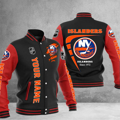 LIMITED EDITION - NEW PREMIUM NHL25 NYI NEW YORK ISLANDERS BASEBALL JACKET
