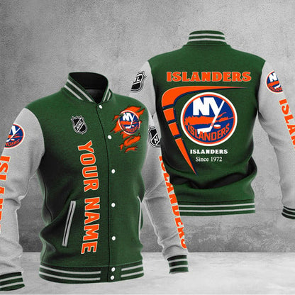 LIMITED EDITION - NEW PREMIUM NHL25 NYI NEW YORK ISLANDERS BASEBALL JACKET