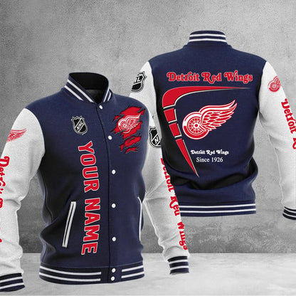 LIMITED EDITION - NEW PREMIUM NHL22 DRW DETROIT RED WINGS BASEBALL JACKET