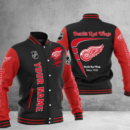 LIMITED EDITION - NEW PREMIUM NHL22 DRW DETROIT RED WINGS BASEBALL JACKET