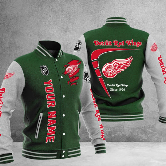 LIMITED EDITION - NEW PREMIUM NHL22 DRW DETROIT RED WINGS BASEBALL JACKET