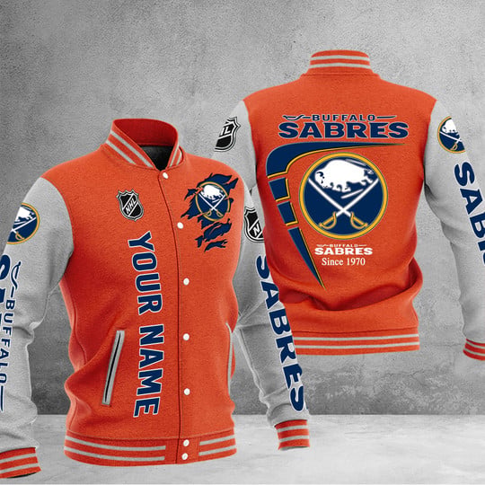 LIMITED EDITION - NEW PREMIUM NHL28 BFS BUFFALO SABRES BASEBALL JACKET