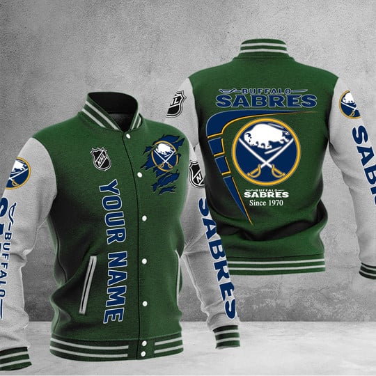 LIMITED EDITION - NEW PREMIUM NHL28 BFS BUFFALO SABRES BASEBALL JACKET