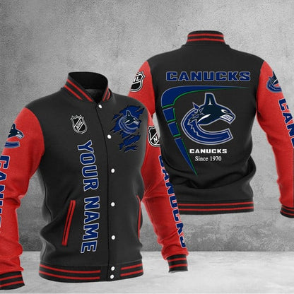 LIMITED EDITION - NEW PREMIUM NHL19 VCC VANCOUVER CANUCKS BASEBALL JACKET