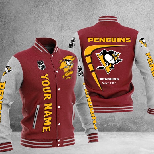 LIMITED EDITION - NEW PREMIUM NHL26 PBP PITTSBURGH PENGUINS BASEBALL JACKET