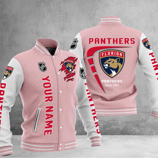 LIMITED EDITION - NEW PREMIUM NHL01 FPT FLORIDA PANTHERS BASEBALL JACKET