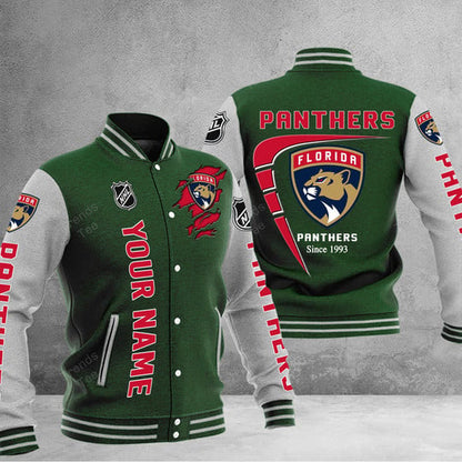 LIMITED EDITION - NEW PREMIUM NHL01 FPT FLORIDA PANTHERS BASEBALL JACKET
