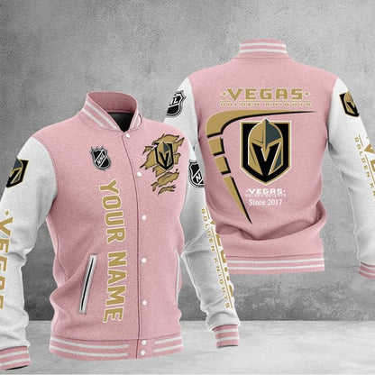 LIMITED EDITION - NEW PREMIUM NHL04 VGK VEGAS GOLDEN KNIGHTS BASEBALL JACKET