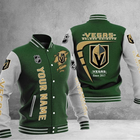 LIMITED EDITION - NEW PREMIUM NHL04 VGK VEGAS GOLDEN KNIGHTS BASEBALL JACKET