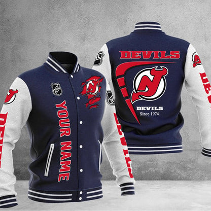 LIMITED EDITION - NEW PREMIUM NHL06 NJD NEW JERSEY DEVILS BASEBALL JACKET