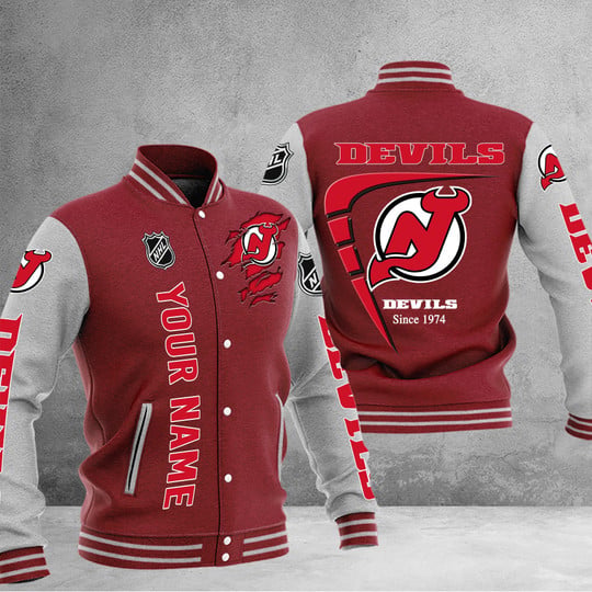 LIMITED EDITION - NEW PREMIUM NHL06 NJD NEW JERSEY DEVILS BASEBALL JACKET