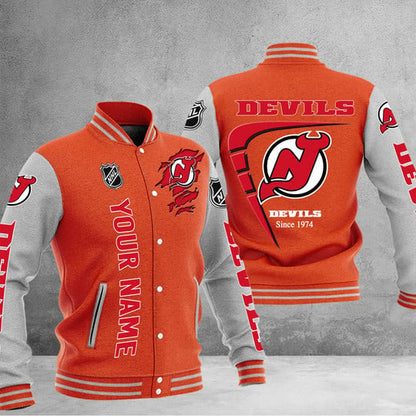 LIMITED EDITION - NEW PREMIUM NHL06 NJD NEW JERSEY DEVILS BASEBALL JACKET