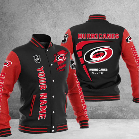 LIMITED EDITION - NEW PREMIUM NHL07 CLH CAROLINA HURRICANES BASEBALL JACKET