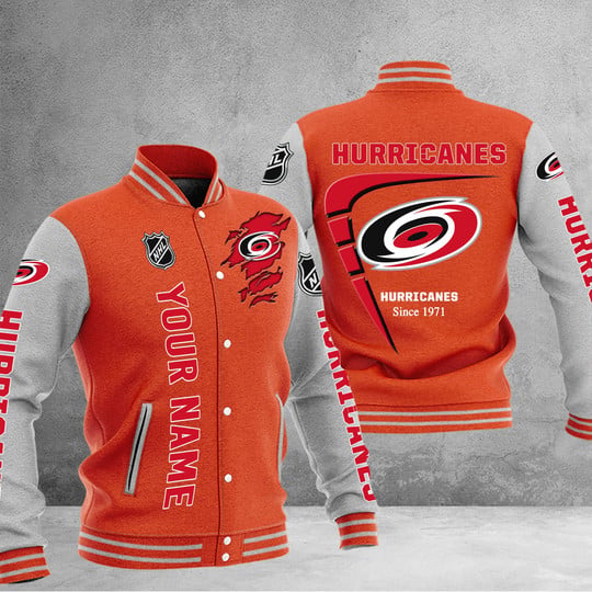 LIMITED EDITION - NEW PREMIUM NHL07 CLH CAROLINA HURRICANES BASEBALL JACKET