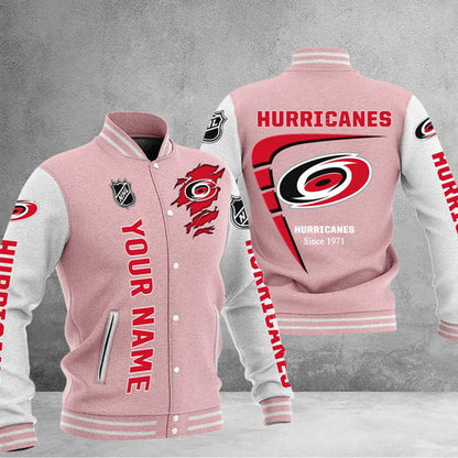 LIMITED EDITION - NEW PREMIUM NHL07 CLH CAROLINA HURRICANES BASEBALL JACKET
