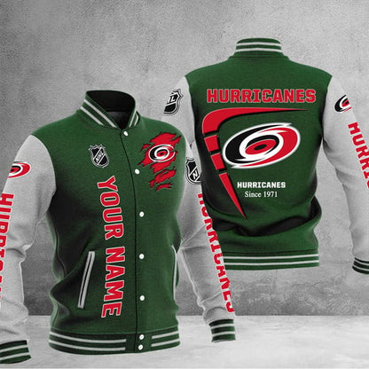 LIMITED EDITION - NEW PREMIUM NHL07 CLH CAROLINA HURRICANES BASEBALL JACKET