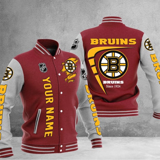 LIMITED EDITION - NEW PREMIUM NHL02 BTB BOSTON BRUINS BASEBALL JACKET