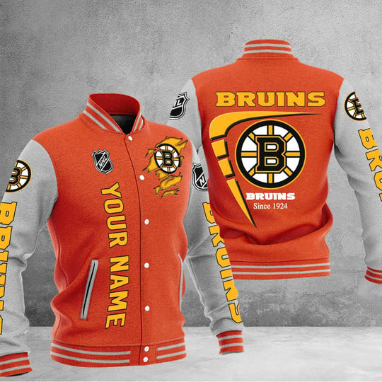LIMITED EDITION - NEW PREMIUM NHL02 BTB BOSTON BRUINS BASEBALL JACKET