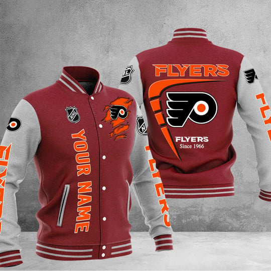 LIMITED EDITION - NEW PREMIUM NHL27 PPF PHILADELPHIA FLYERS BASEBALL JACKET