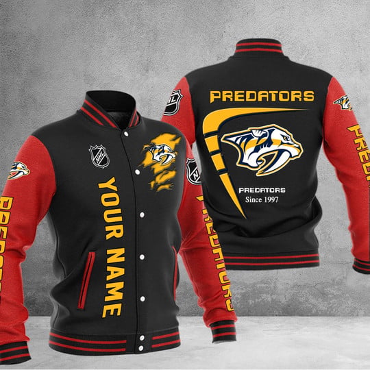 LIMITED EDITION - NEW PREMIUM NHL31 NVP NASHVILLE PREDATORS BASEBALL JACKET