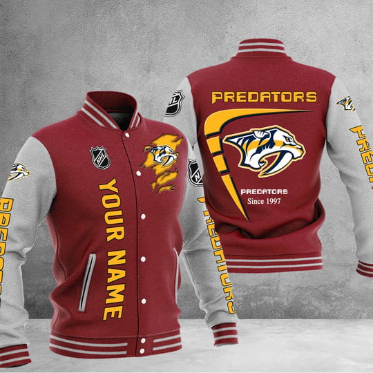 LIMITED EDITION - NEW PREMIUM NHL31 NVP NASHVILLE PREDATORS BASEBALL JACKET