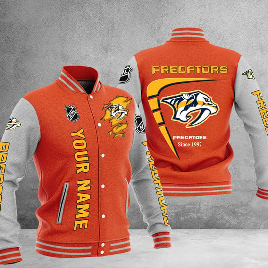 LIMITED EDITION - NEW PREMIUM NHL31 NVP NASHVILLE PREDATORS BASEBALL JACKET