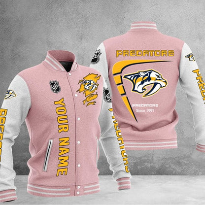 LIMITED EDITION - NEW PREMIUM NHL31 NVP NASHVILLE PREDATORS BASEBALL JACKET