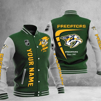 LIMITED EDITION - NEW PREMIUM NHL31 NVP NASHVILLE PREDATORS BASEBALL JACKET