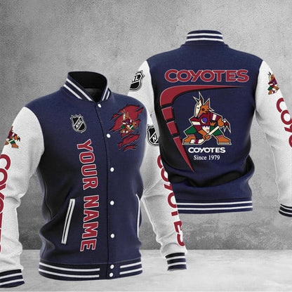 LIMITED EDITION - NEW PREMIUM NHL30 AZC ARIZONA COYOTES BASEBALL JACKET