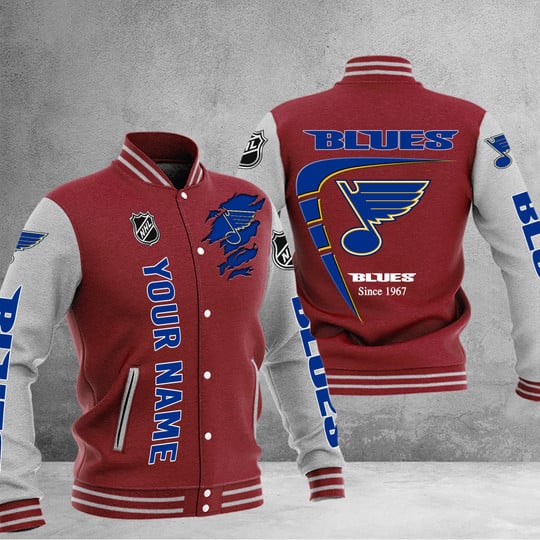 LIMITED EDITION - NEW PREMIUM NHL14 SLB ST. LOUIS BLUES BASEBALL JACKET