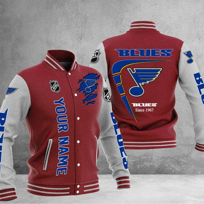 LIMITED EDITION - NEW PREMIUM NHL14 SLB ST. LOUIS BLUES BASEBALL JACKET