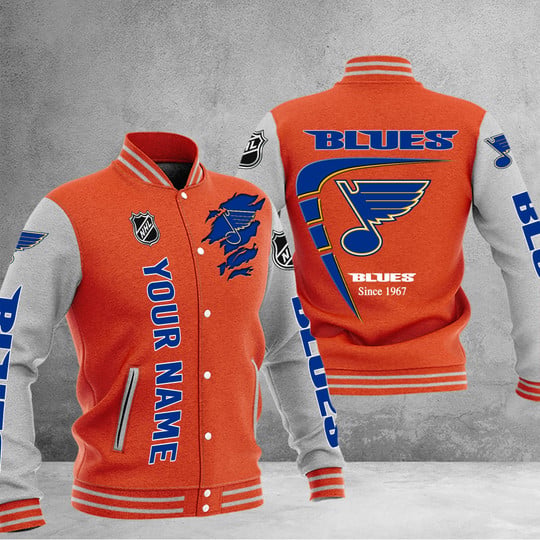 LIMITED EDITION - NEW PREMIUM NHL14 SLB ST. LOUIS BLUES BASEBALL JACKET