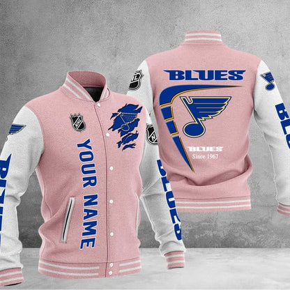 LIMITED EDITION - NEW PREMIUM NHL14 SLB ST. LOUIS BLUES BASEBALL JACKET