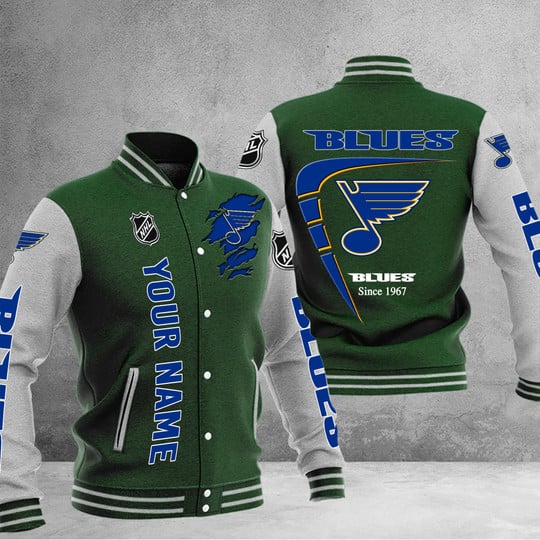 LIMITED EDITION - NEW PREMIUM NHL14 SLB ST. LOUIS BLUES BASEBALL JACKET