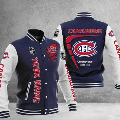 LIMITED EDITION - NEW PREMIUM NHL11 MCD MONTREAL CANADIENS BASEBALL JACKET