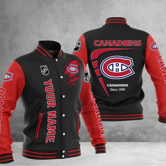 LIMITED EDITION - NEW PREMIUM NHL11 MCD MONTREAL CANADIENS BASEBALL JACKET
