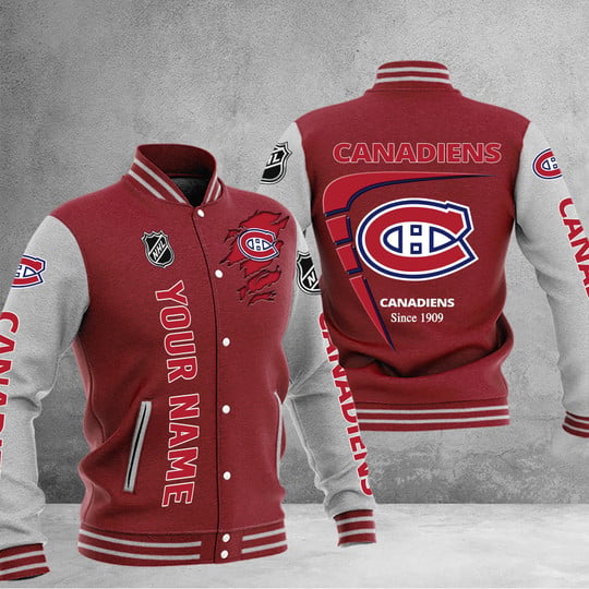 LIMITED EDITION - NEW PREMIUM NHL11 MCD MONTREAL CANADIENS BASEBALL JACKET