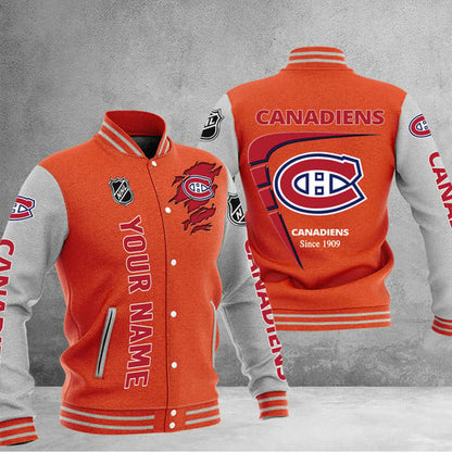 LIMITED EDITION - NEW PREMIUM NHL11 MCD MONTREAL CANADIENS BASEBALL JACKET