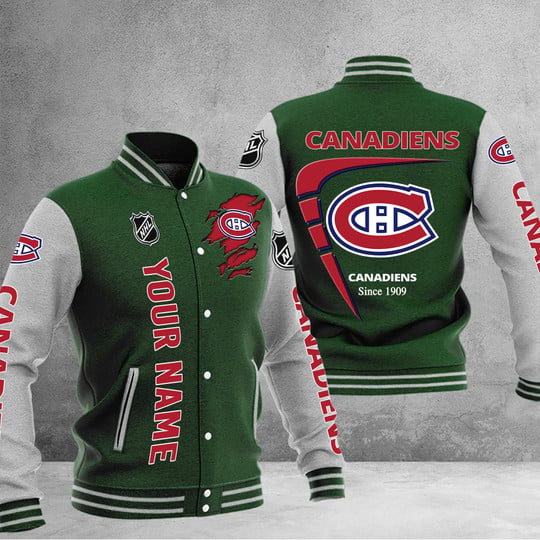 LIMITED EDITION - NEW PREMIUM NHL11 MCD MONTREAL CANADIENS BASEBALL JACKET