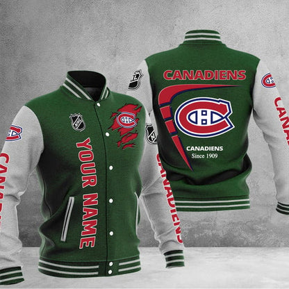LIMITED EDITION - NEW PREMIUM NHL11 MCD MONTREAL CANADIENS BASEBALL JACKET