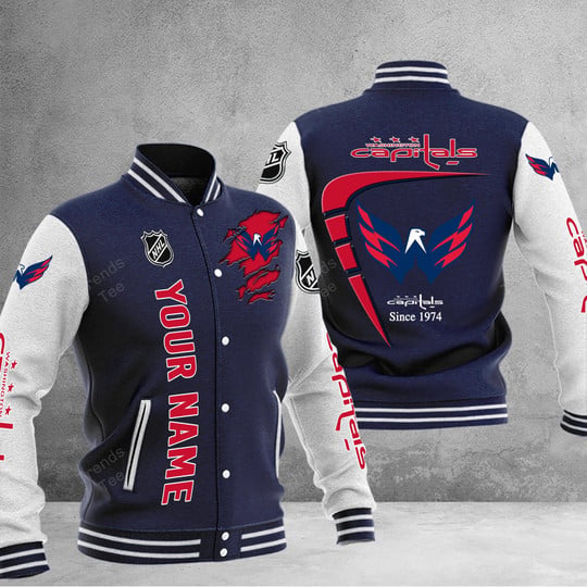 LIMITED EDITION - NEW PREMIUM NHL10 WCP WASHINGTON CAPITALS BASEBALL JACKET