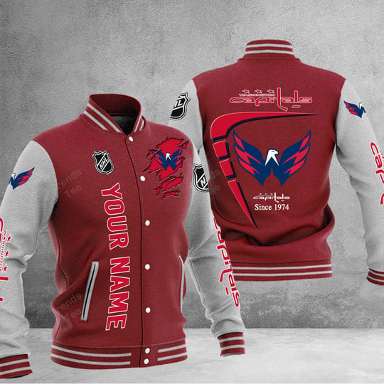 LIMITED EDITION - NEW PREMIUM NHL10 WCP WASHINGTON CAPITALS BASEBALL JACKET