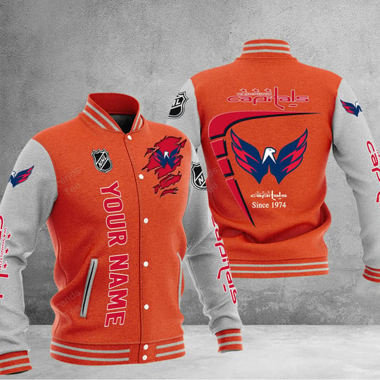LIMITED EDITION - NEW PREMIUM NHL10 WCP WASHINGTON CAPITALS BASEBALL JACKET