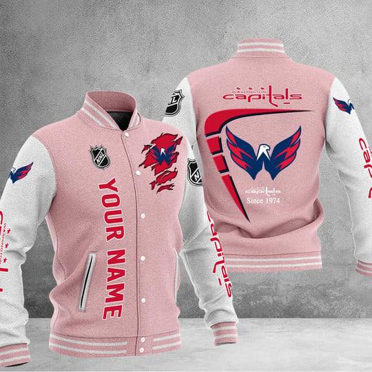 LIMITED EDITION - NEW PREMIUM NHL10 WCP WASHINGTON CAPITALS BASEBALL JACKET