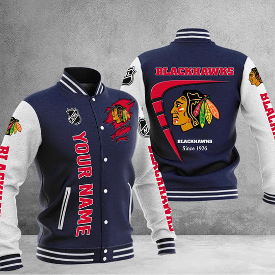 LIMITED EDITION - NEW PREMIUM NHL08 CBH CHICAGO BLACKHAWKS BASEBALL JACKET