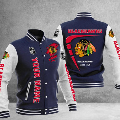 LIMITED EDITION - NEW PREMIUM NHL08 CBH CHICAGO BLACKHAWKS BASEBALL JACKET